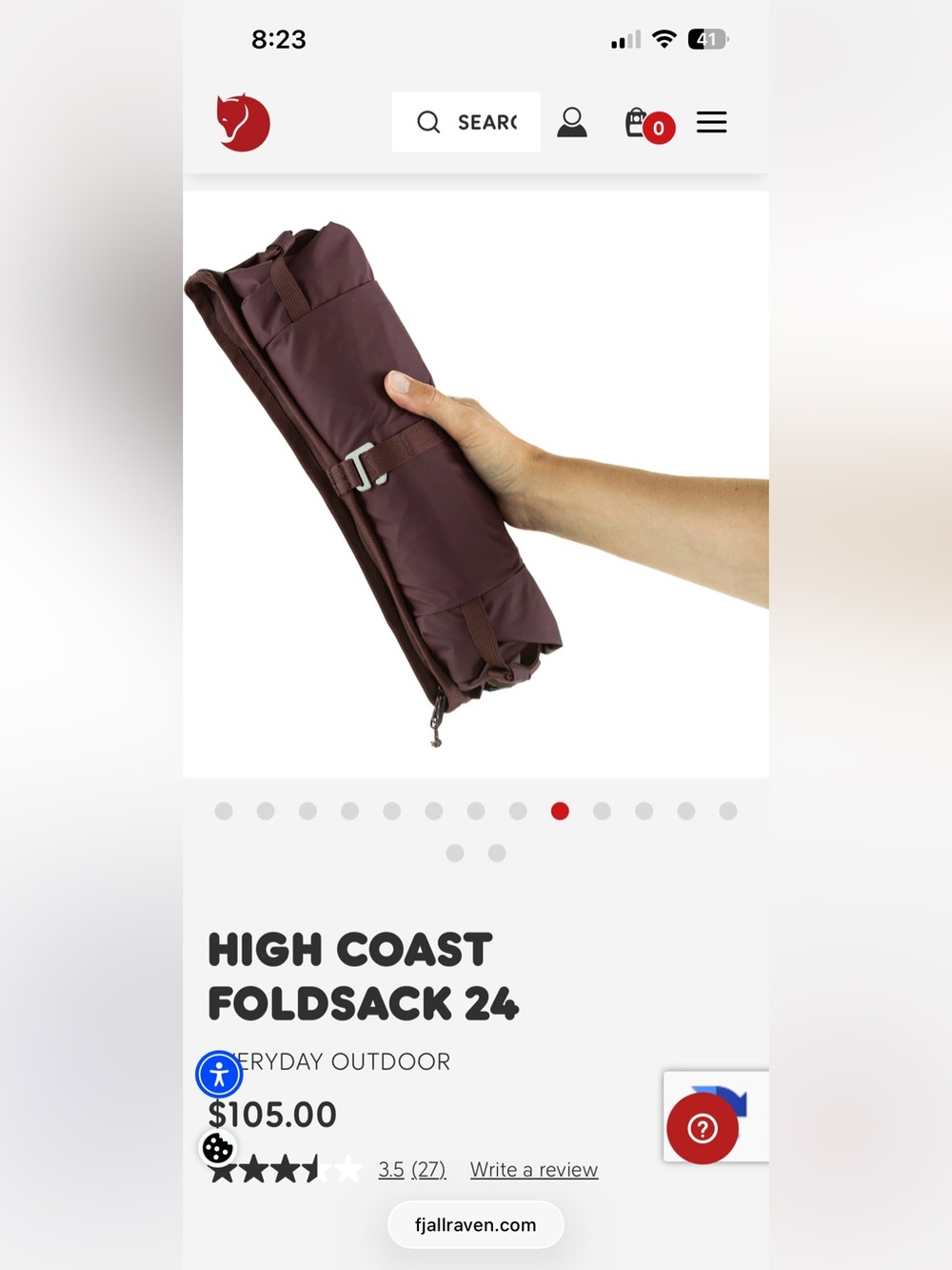 Fjallraven High Coast Foldsack 24 backpack green - Picture 10 of 10